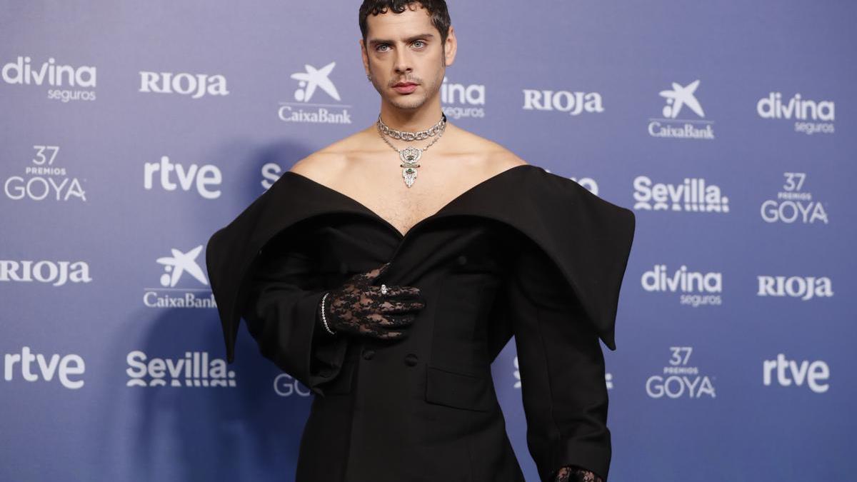 Eduardo Casanova en la gala de los Premios Goya.