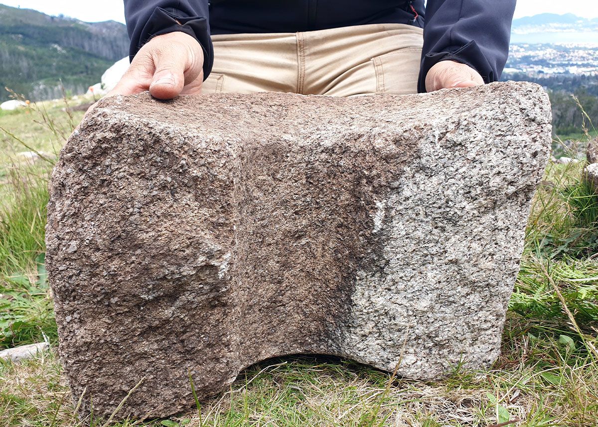 Restos arqueológicos, encontrados en el yacimiento