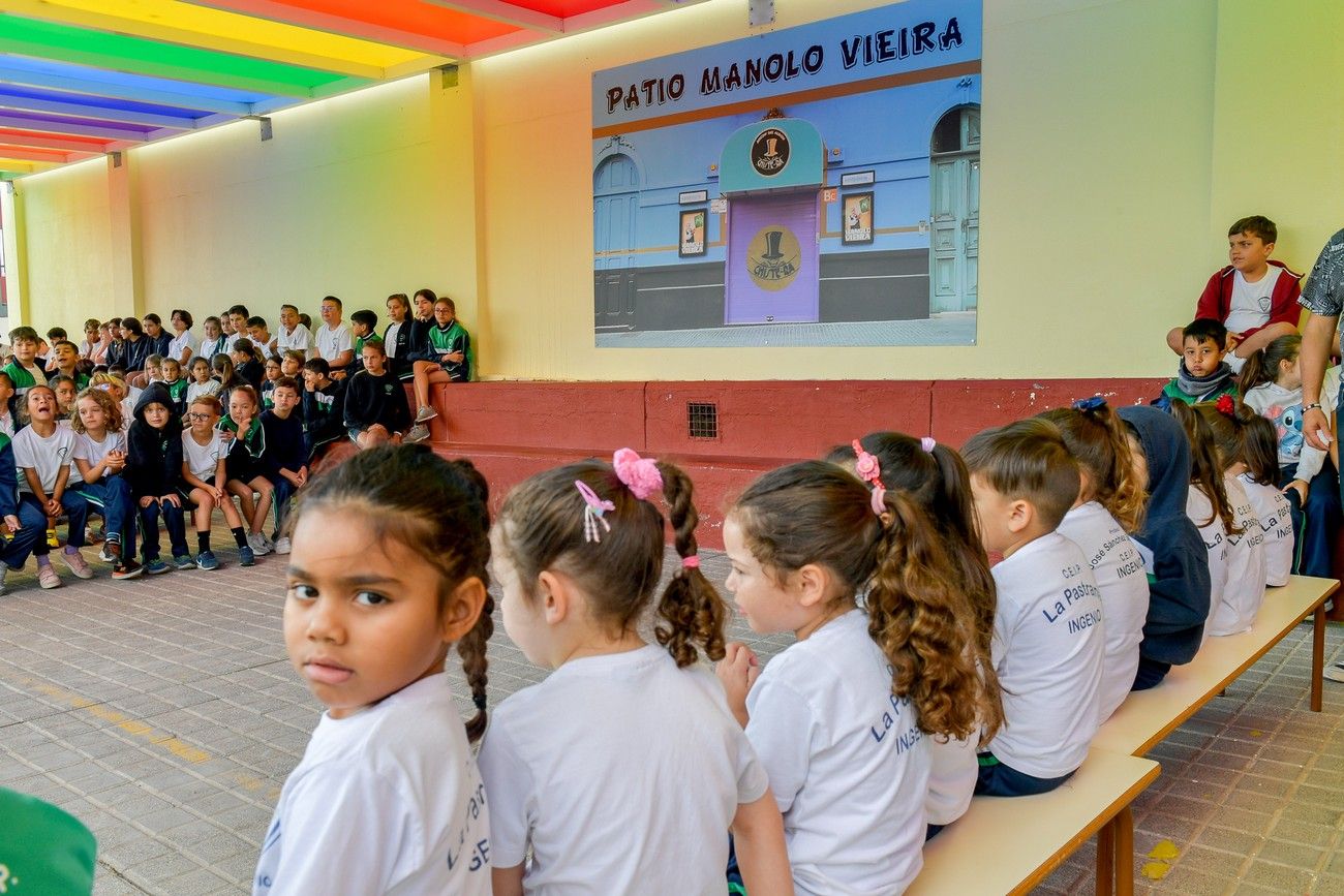 Inauguración del patio 'Manolo Vieira' en el CEIP La Pastrana (Ingenio)