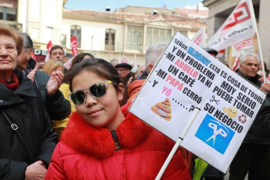 Manifestación por las pensiones en Zamora