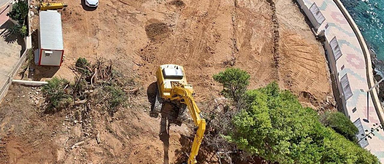 Las obras que ya se han iniciado para levantar una nueva torre de apartamentos en Calp.