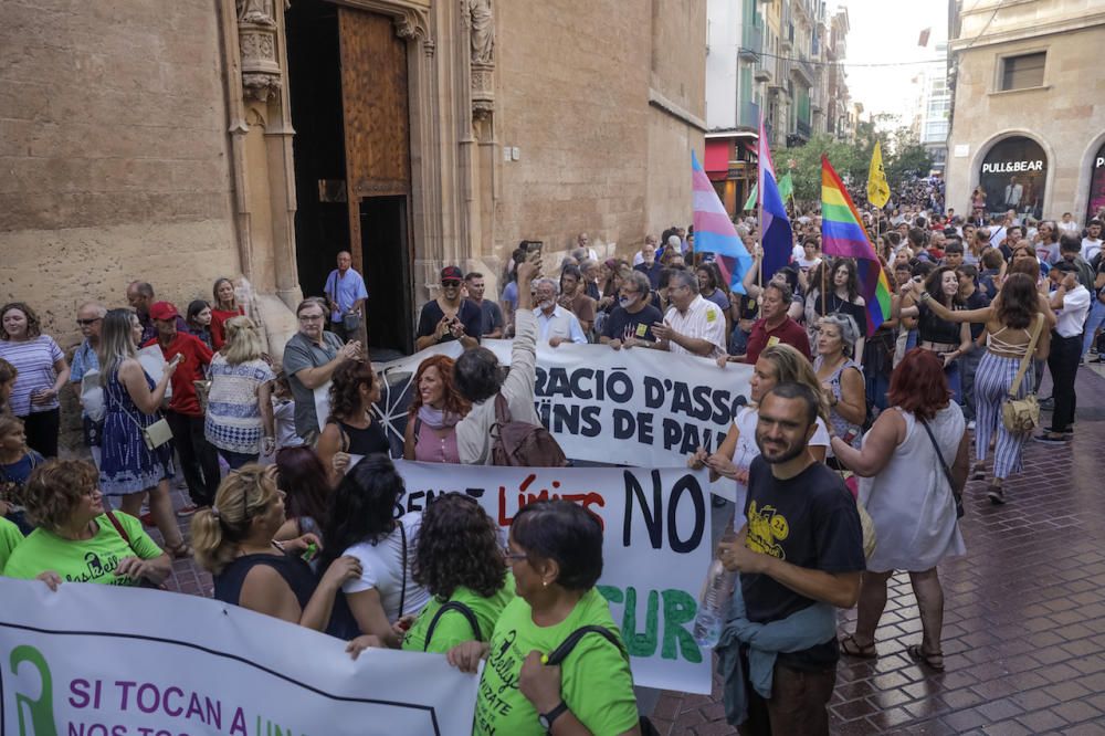 Kundgebung gegen den Massentourismus auf Mallorca