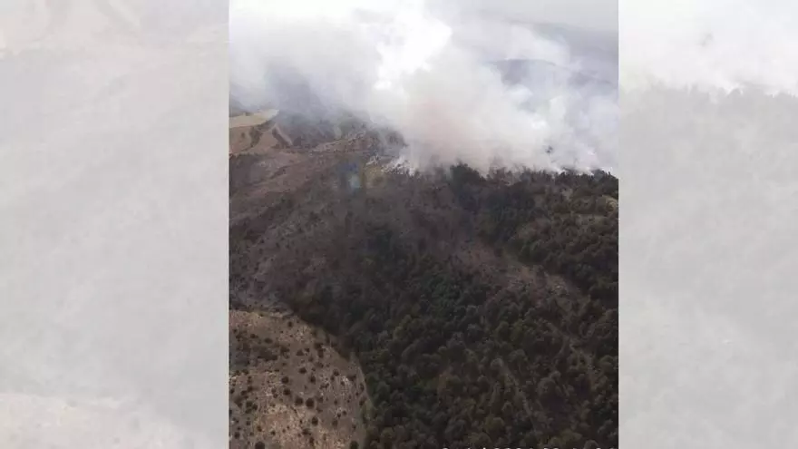 VÍDEO | El incendio de Ejulve (Teruel) afecta a 1.100 hectáreas