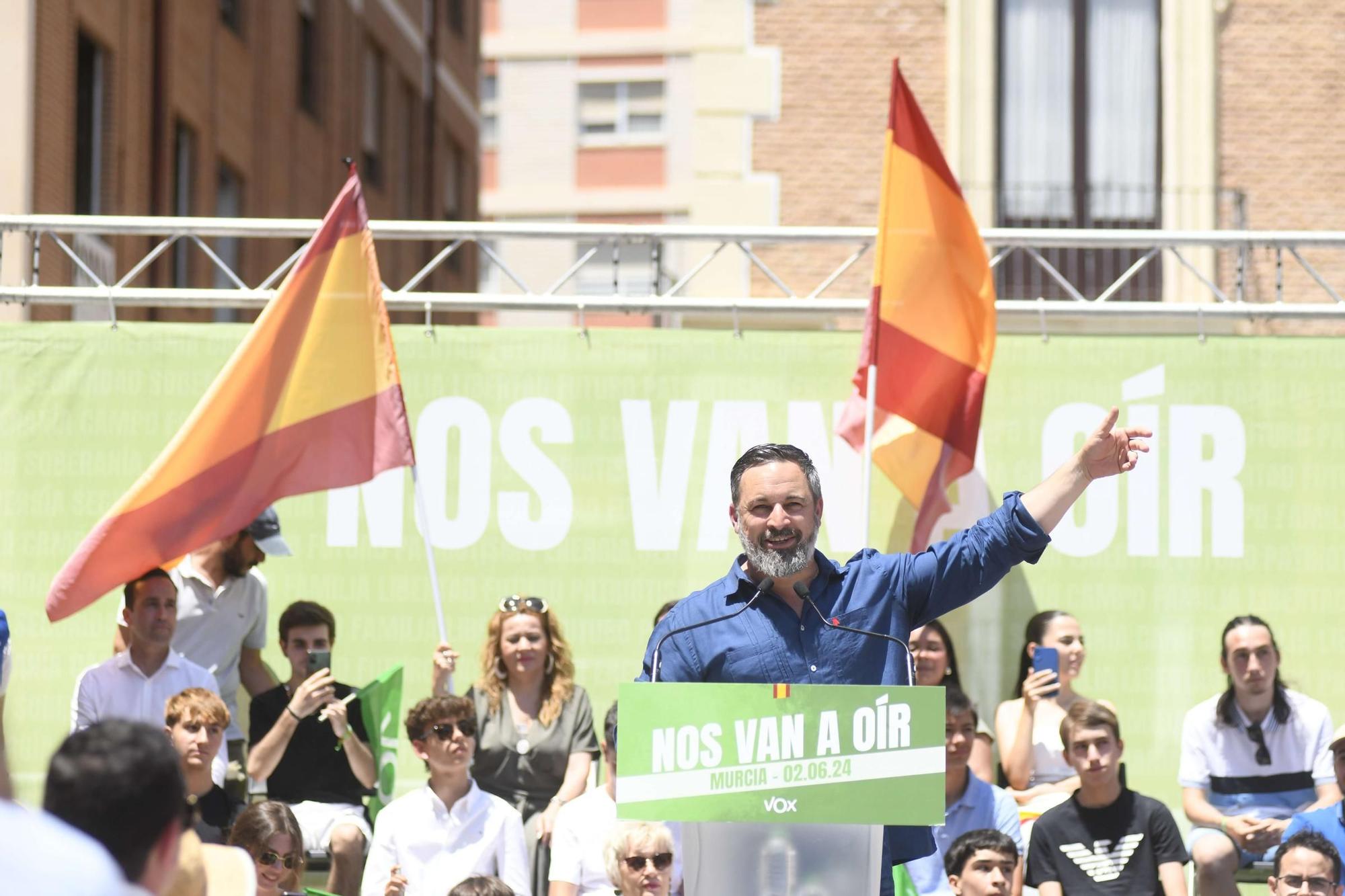 Acto de Santiago Abascal y Jorge Buxadé en Murcia