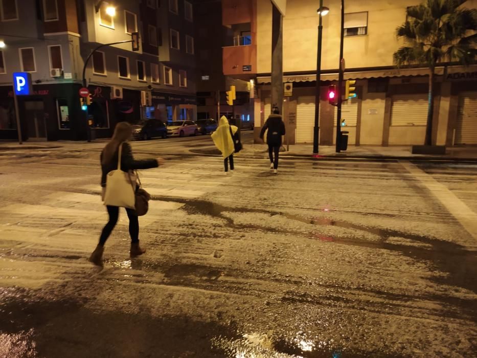 Granizo en Málaga.