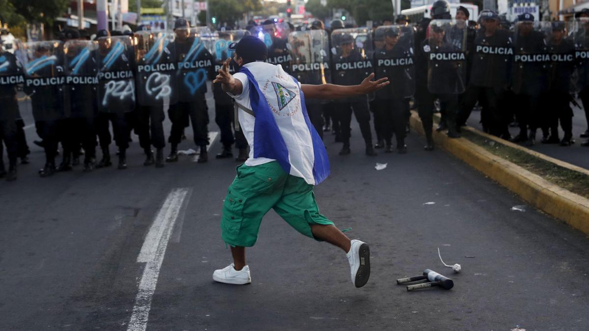 Marcha contra Daniel Ortega en Nicaragua