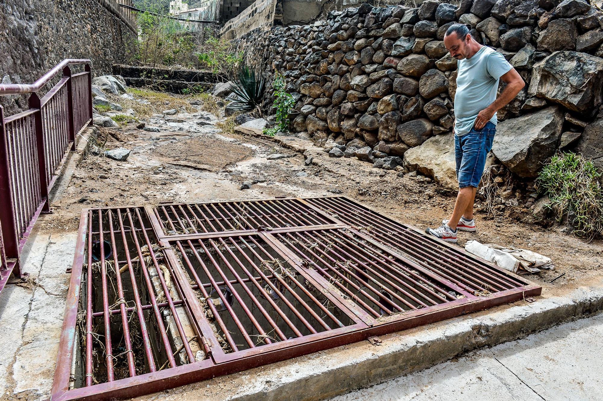 Barrio de Cañada Honda tras el paso del temporal Hermine