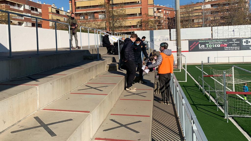 Equipamiento deportivo de Viladecans con aforo limitado