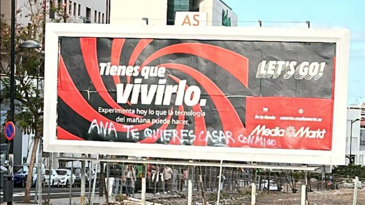 Una original propuesta de matrimonio en Santa Cruz de Tenerife.