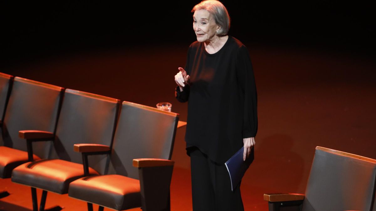 Nuria Espert, en una de sus últimas visitas a Asturias.
