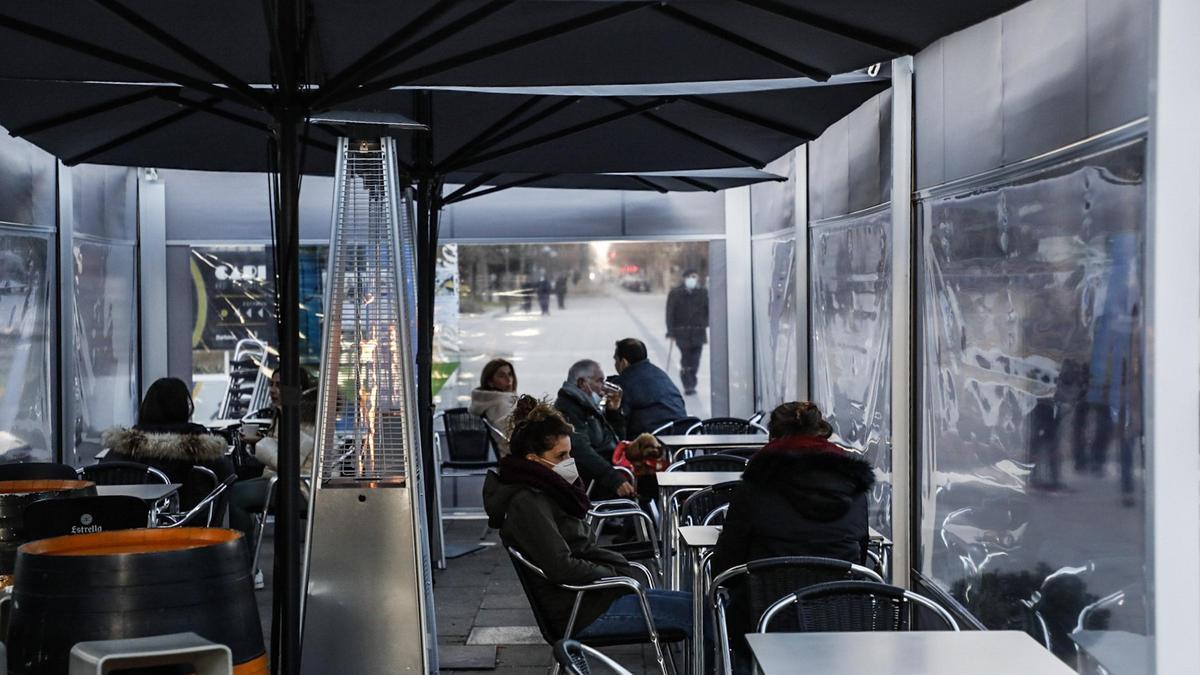 Terraza de un bar de Zamora.