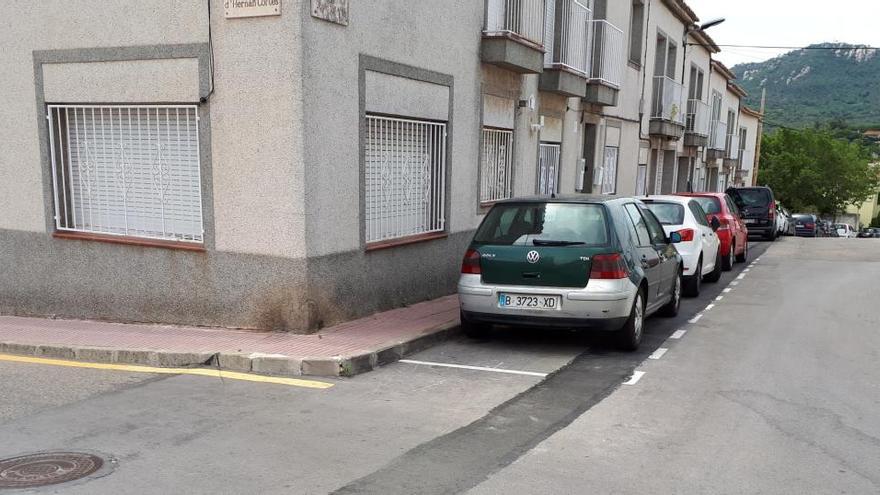 Un dels carrers on s&#039;ha renovat la línia