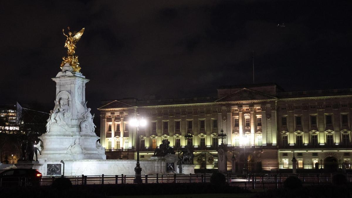 Una imagen del exterior de Buckingham Palace.