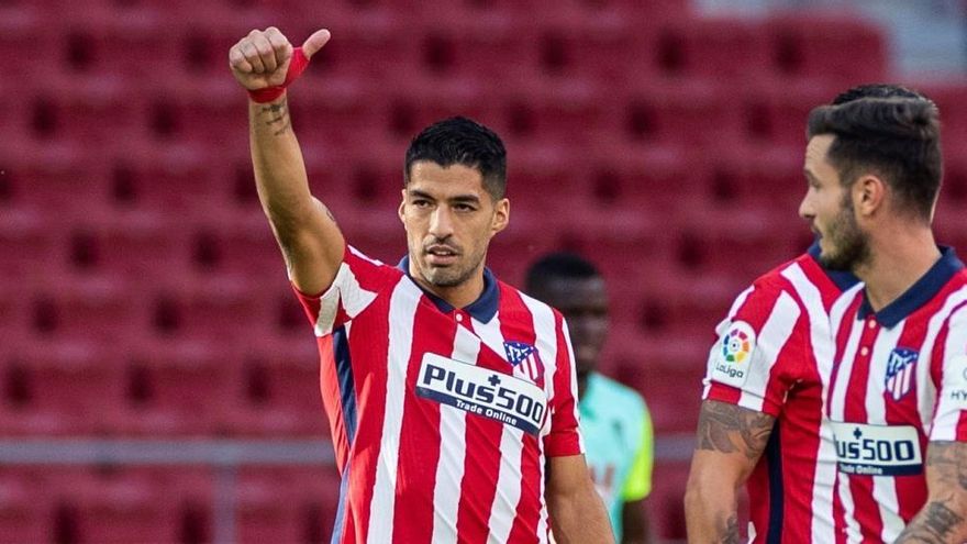 El delantero uruguayo del Atlético de Madrid Luis Suárez.