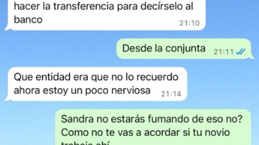 Así ha &quot;toreado&quot; una joven a una mujer que intentó estafarla con el método del &quot;hijo en apuros&quot;