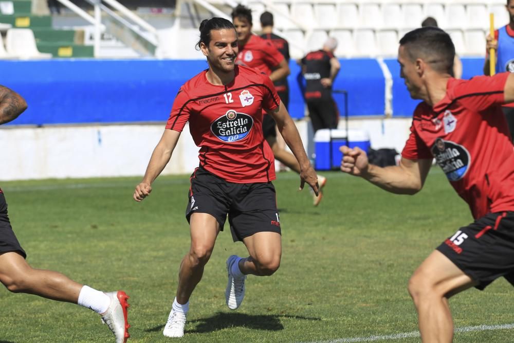 El Dépor prepara en Benidorm el partido del Elche