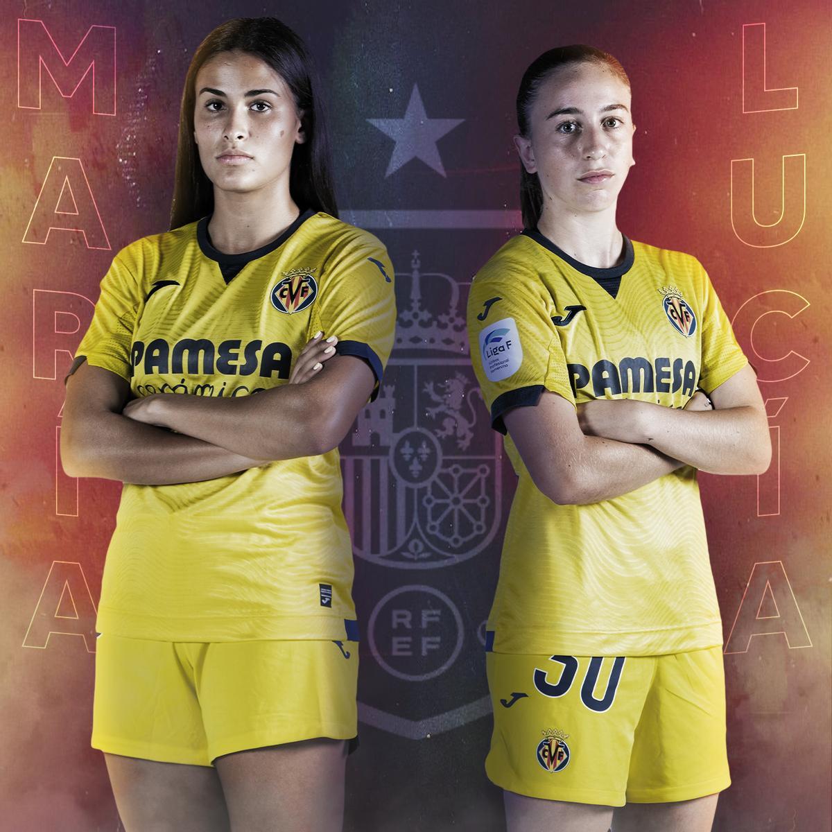 Lucía Romero y María Romero, del Villarreal Femenino, convocadas con la selección española sub-19.