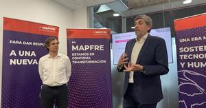 El ceo de Salvia, Pedro Díaz Yuste, y el director de Innovación de Mapfre España, Juan Cumbrado.