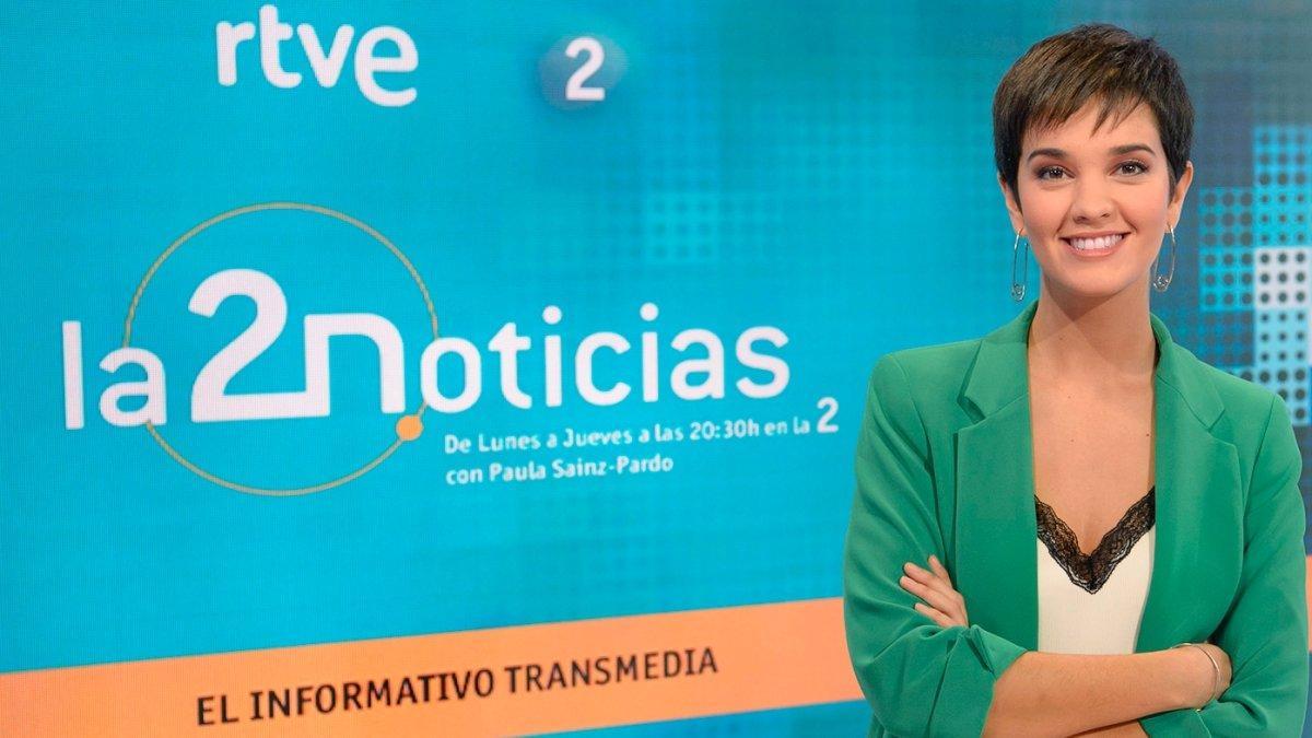 Paula Sainz-Pardo, presentadora de 'La 2 noticias'