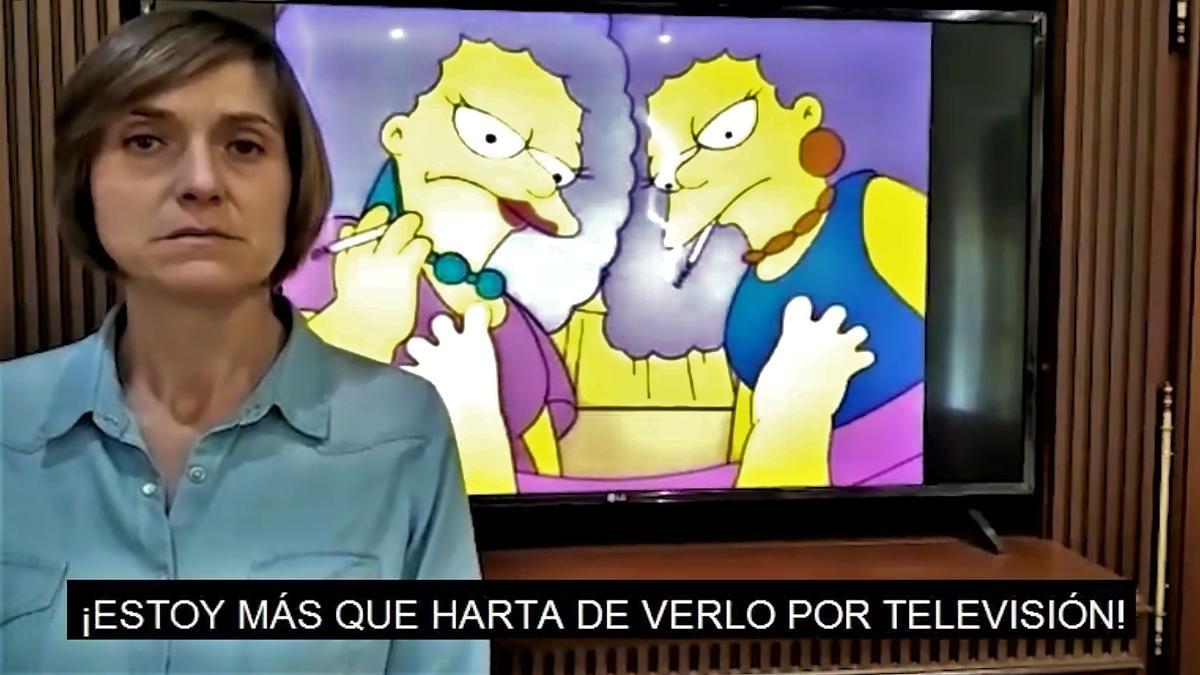 Una usuaria de Monesterio en el vídeo conmemorativo con el Día Sin Tabaco