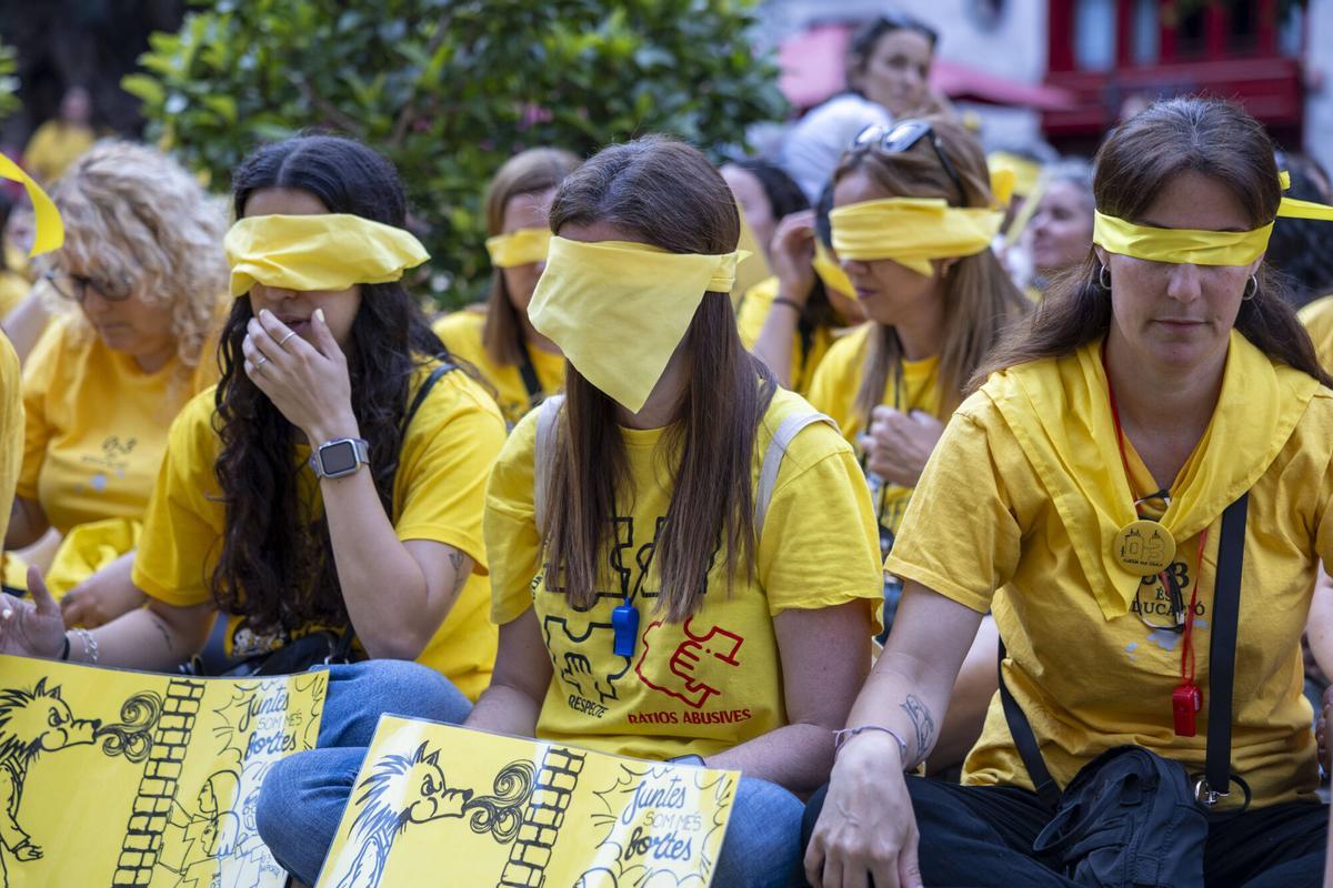 La manifestación del sector educativo 0-3 en imágenes