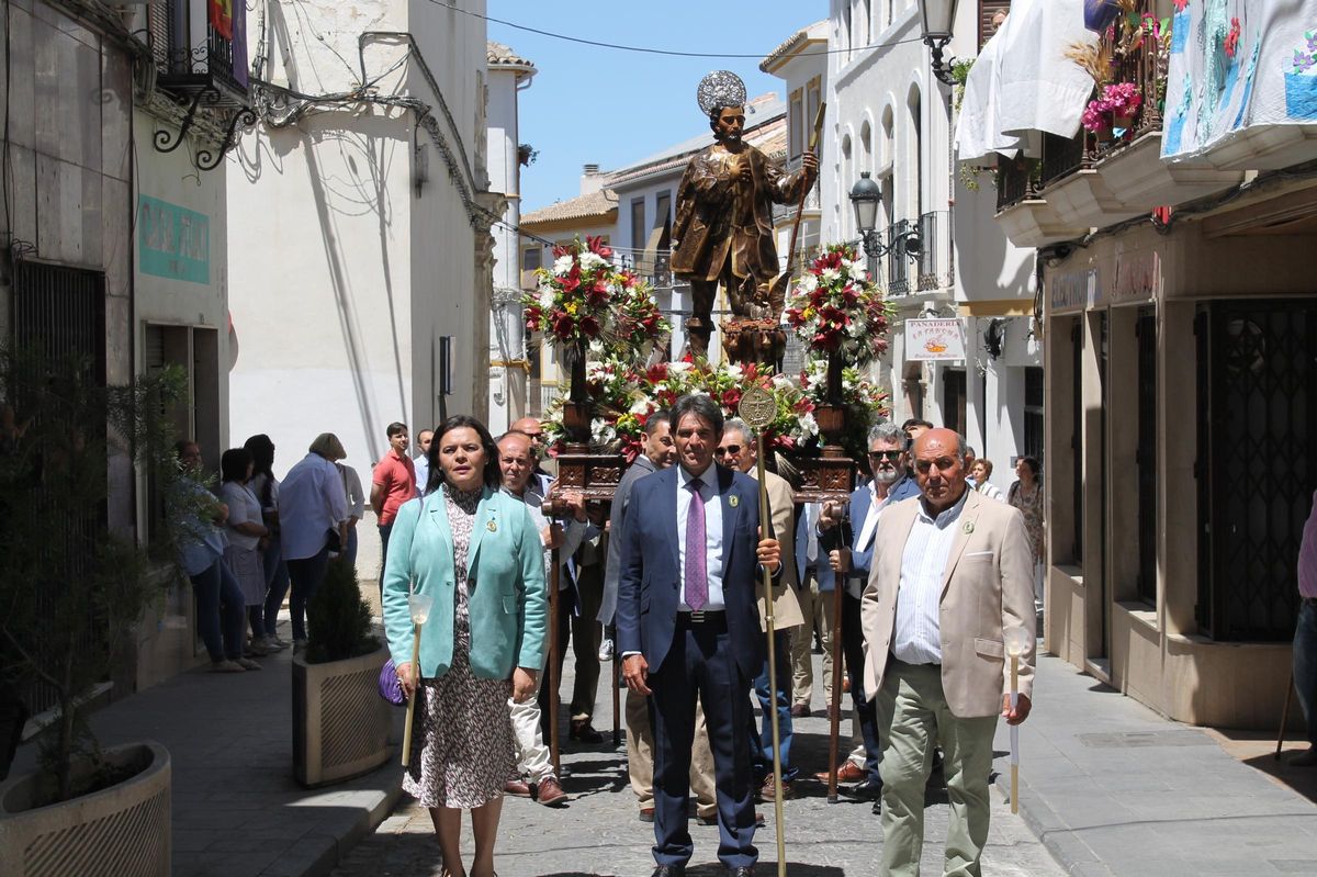 Procesión de san Isidro en Baena.