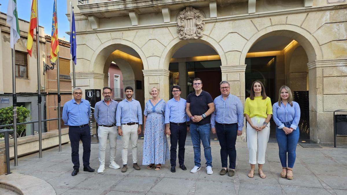 Los 9 concejales electos del Partido Popular de San Vicente del Raspeig