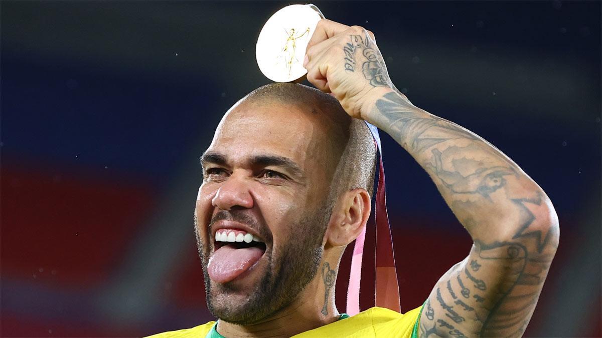 Dani Alves ganó el oro olímpico siendo jugador del Sao Paulo