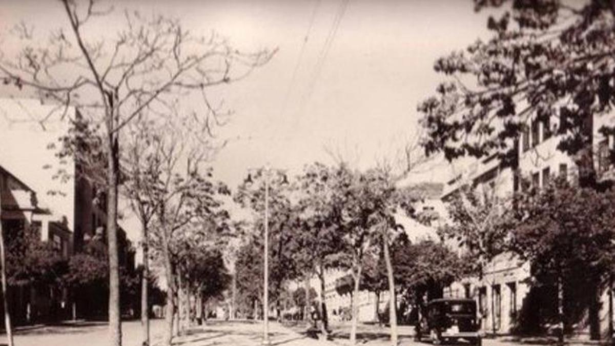 Avenida Virgen de la Montaña de Cáceres en el pasado.