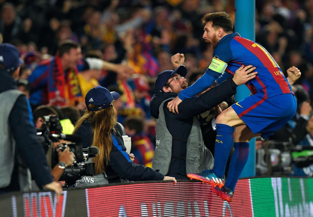 La bogeria de Messi després de la remuntada.