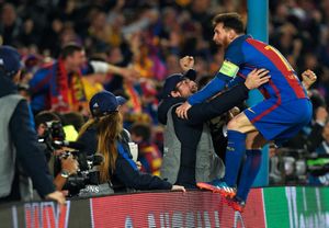 La bogeria de Messi després de la remuntada.