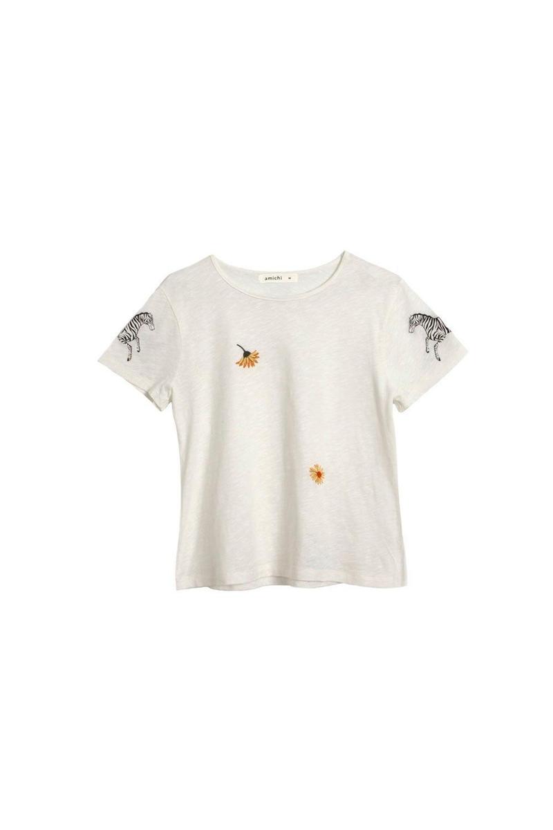 Camiseta estampado floral (Precio: 19,99 euros)