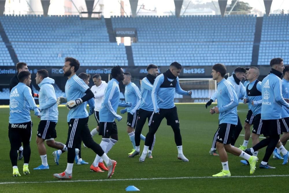 El Celta prepara la pólvora para revivir ante la Real Sociedad. // J. Lores