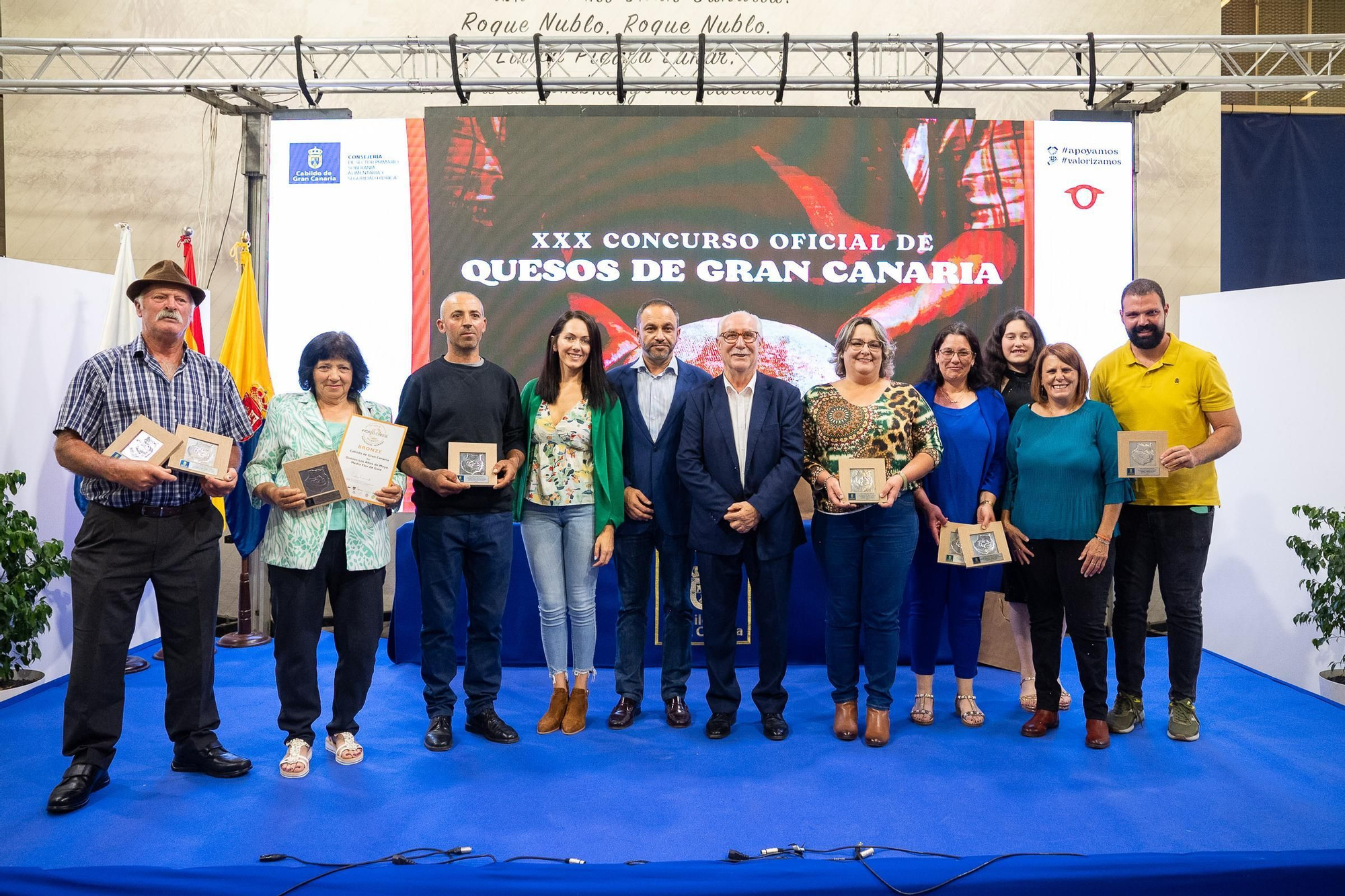 Entrega de premios de los concursos oficiales de queso y vino de 2023