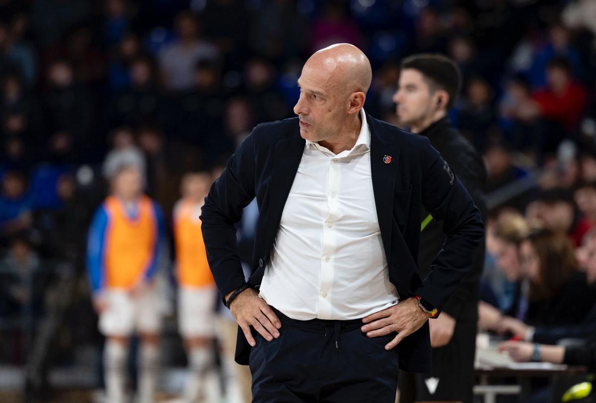 Tino Pérez, durante el Valdepeñas-Barça