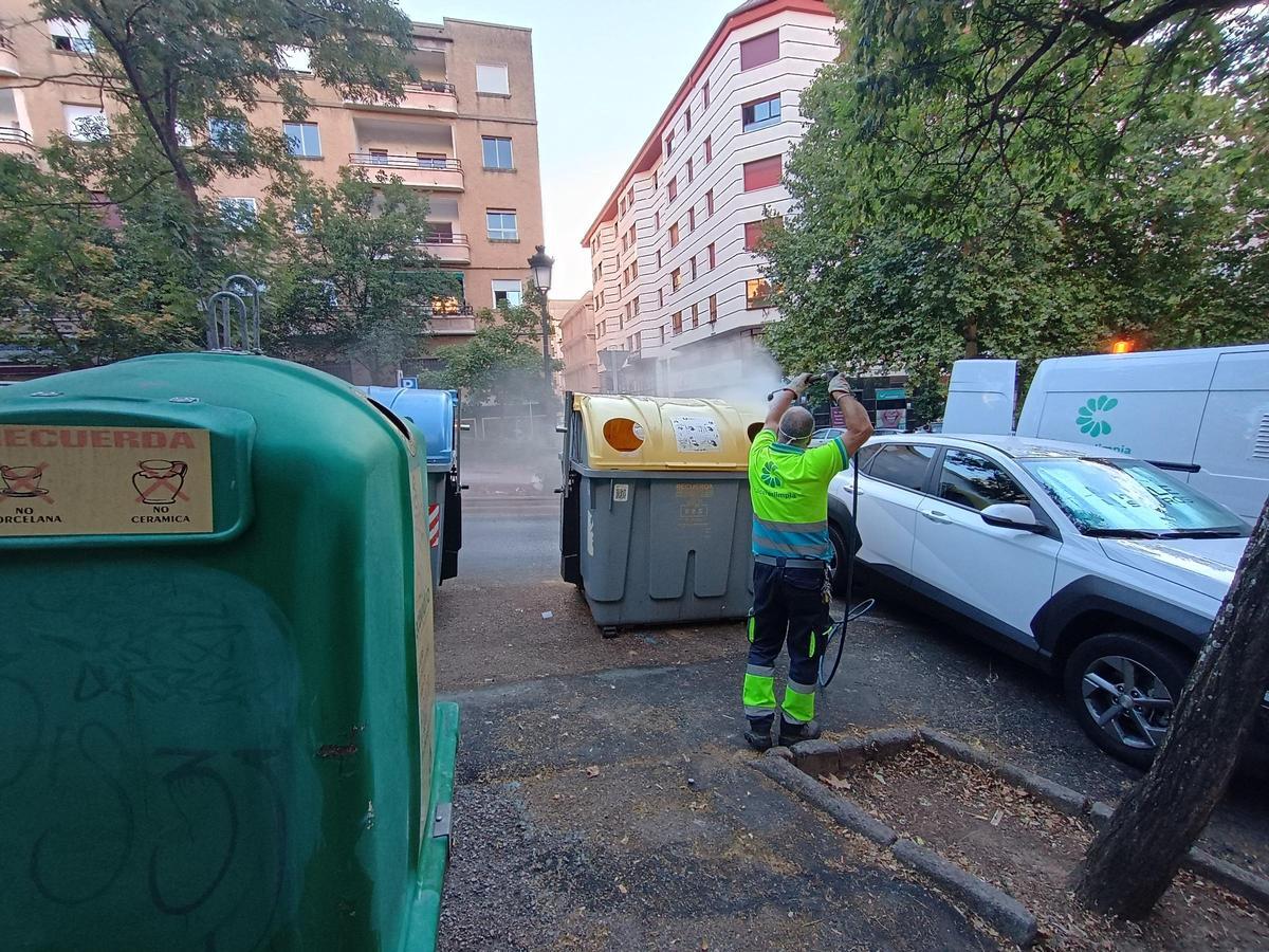 Limpieza en Cáceres.