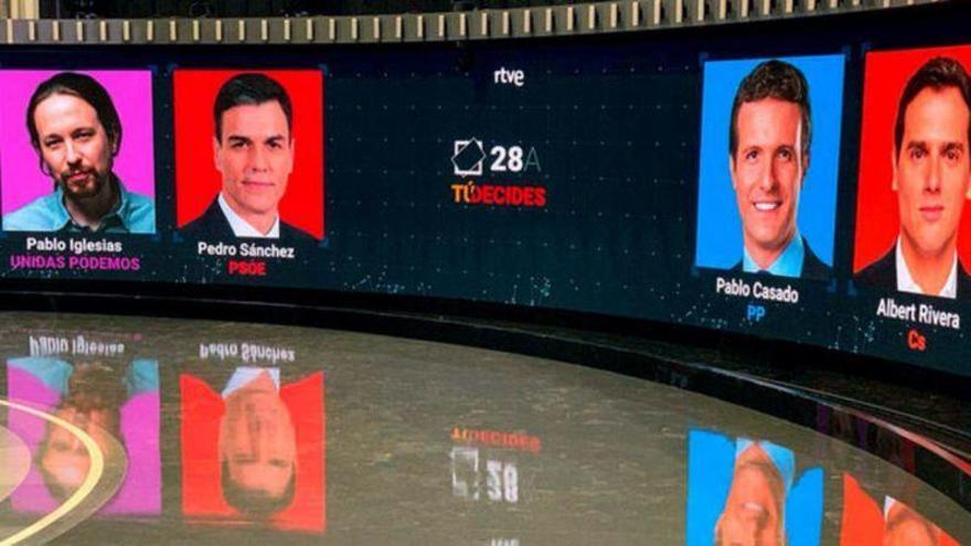 Así han sido las audiencias de los debates electorales televisados en España