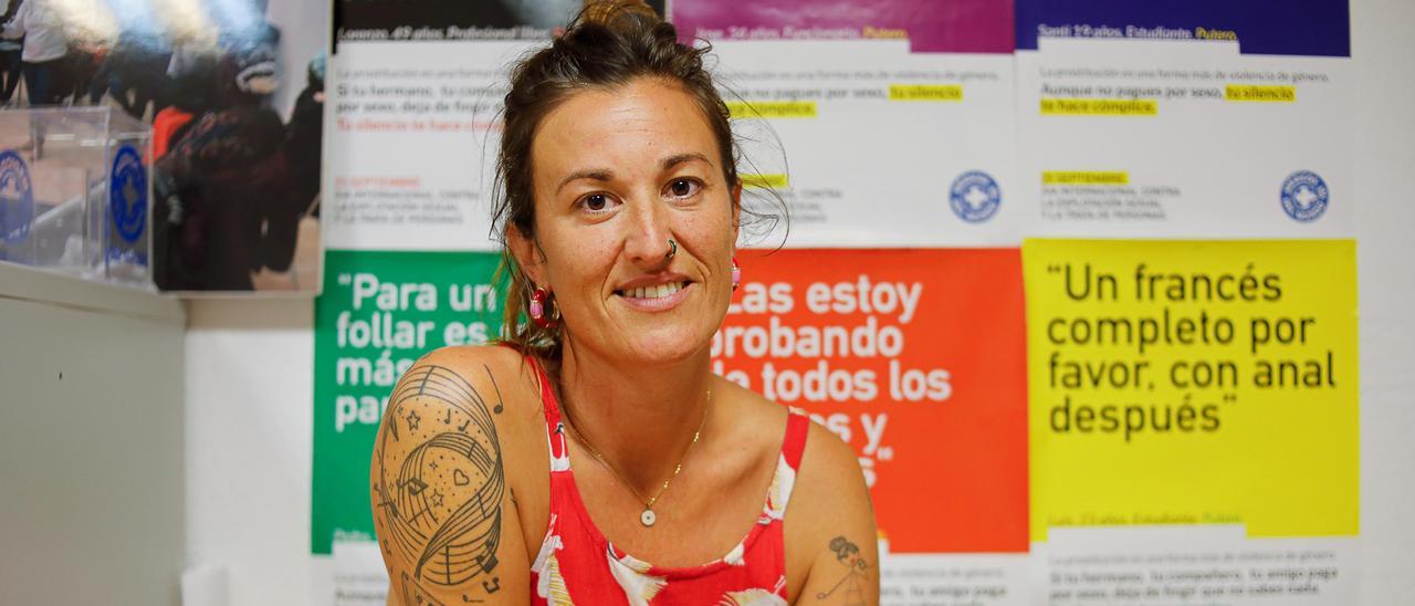 Rocío López, en la sede de Metges del Món