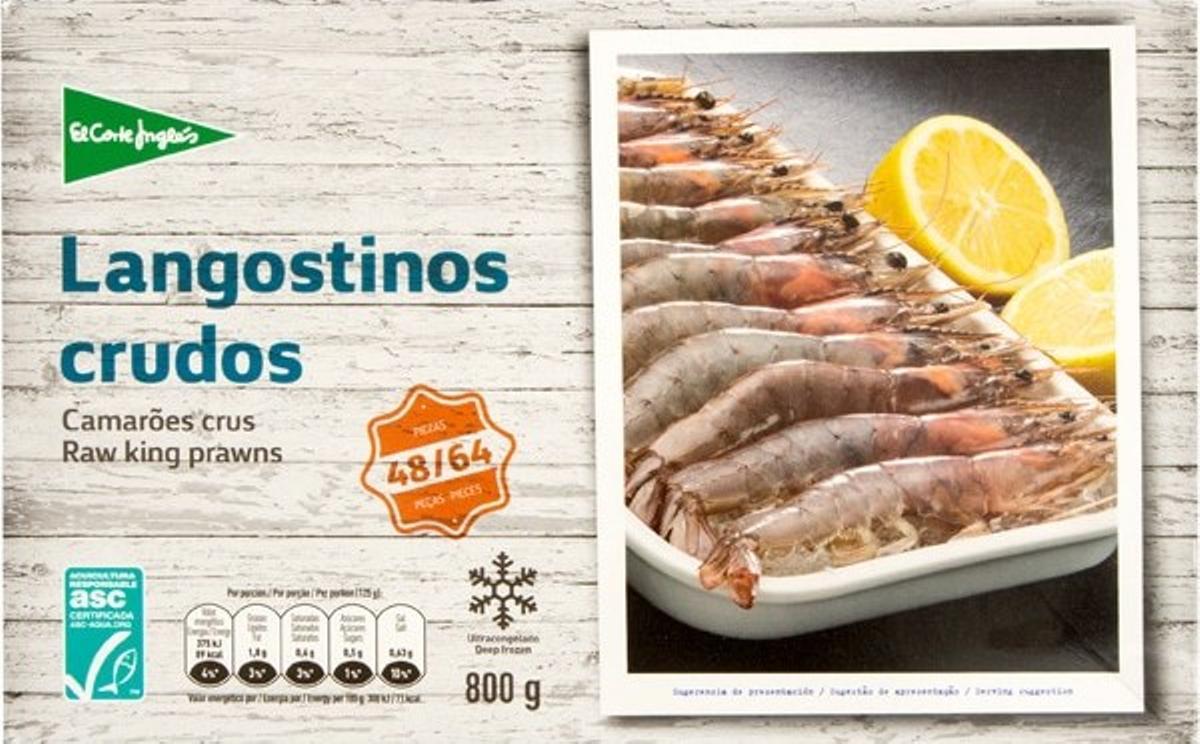 Langostinos El Corte Inglés