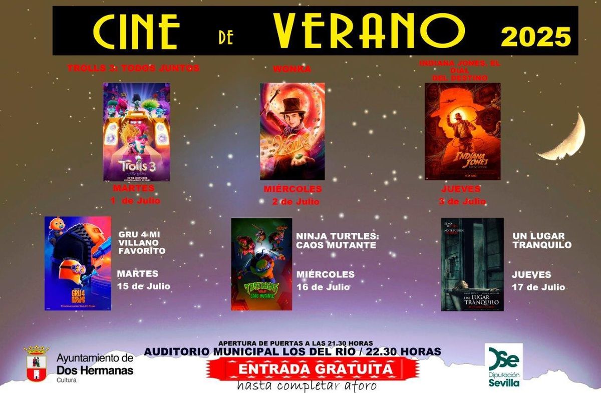 Cartelon Cine de Verano 2025