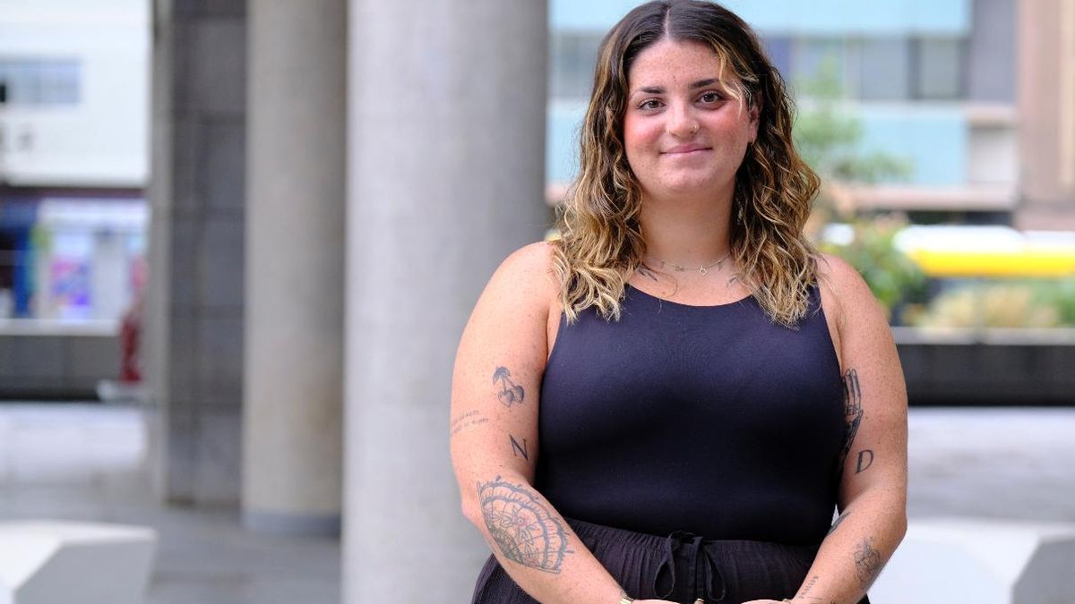 La presidenta del Consejo Canario de la Juventud, la joven Eliana Parrilla.