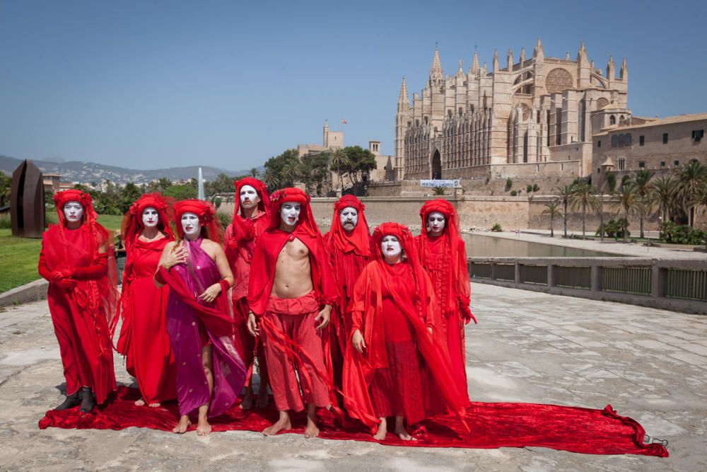 Corte de carretera en Palma contra el cambio climático