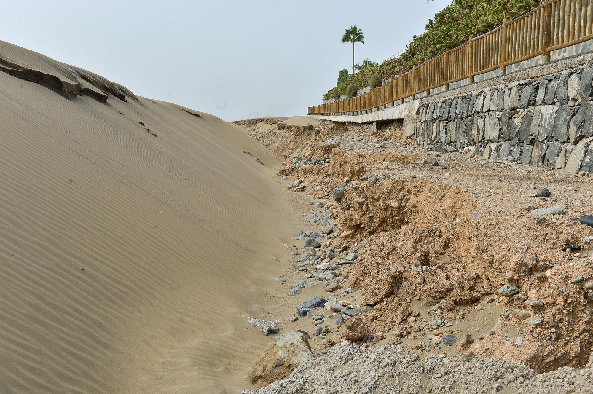 Estado actual de la zona de Las Escorrentia cerca del Mirador de las Dunas