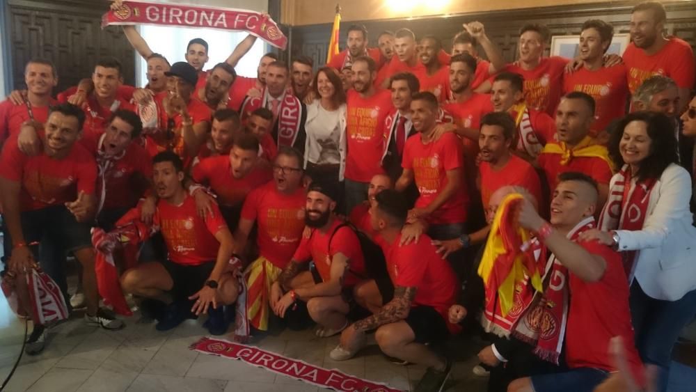 Rua de celebració de l'ascens del Girona