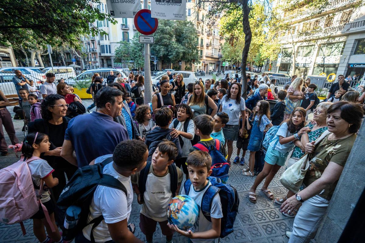 Vuelta al cole en la Escola Pia Sant Miquel de Barcelona