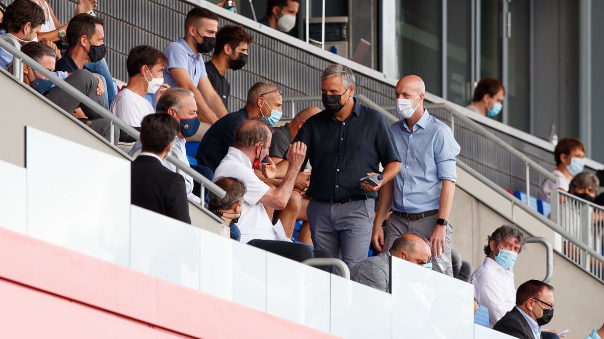 Jordi Cruyff, en el palco