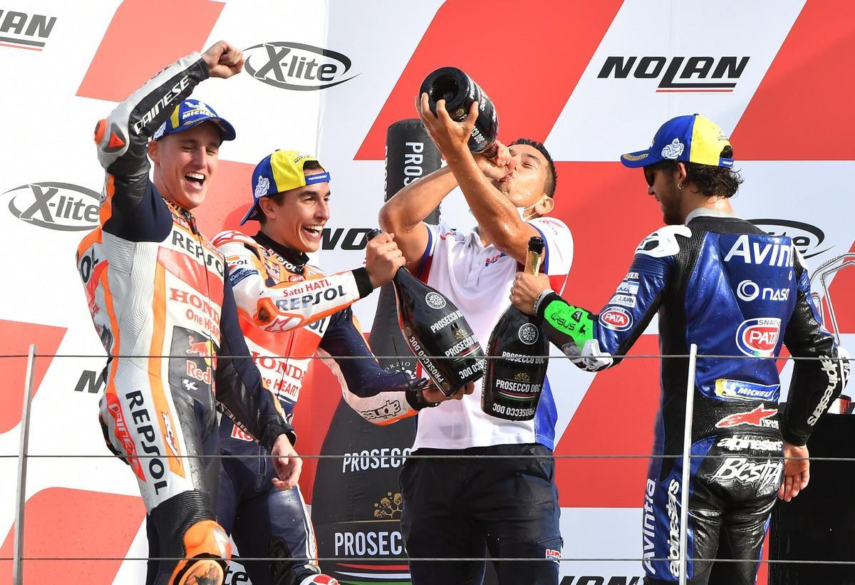 Márquez gana el GP de Emilia Romaña y Quartararo conquista el título.