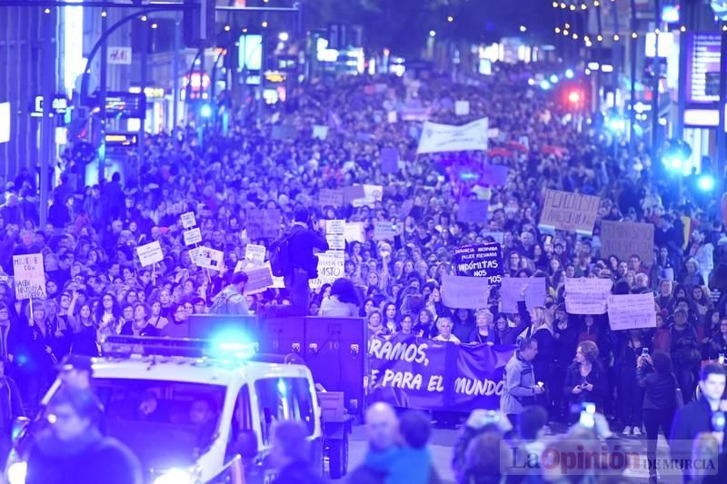 Manifestación por el Día de la Mujer en Murcia