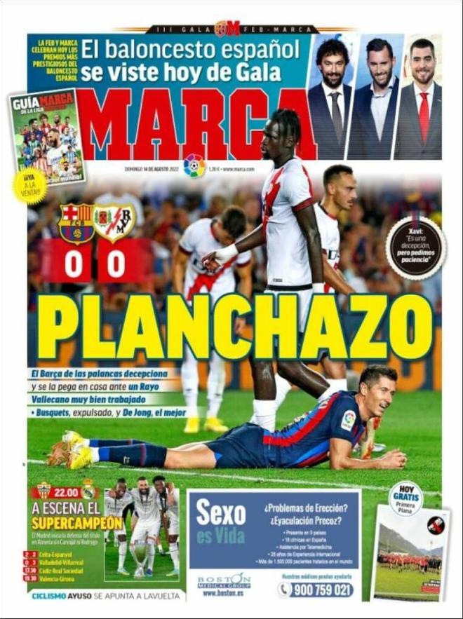 Las portadas de la prensa deportiva de hoy, domingo 14 de agosto