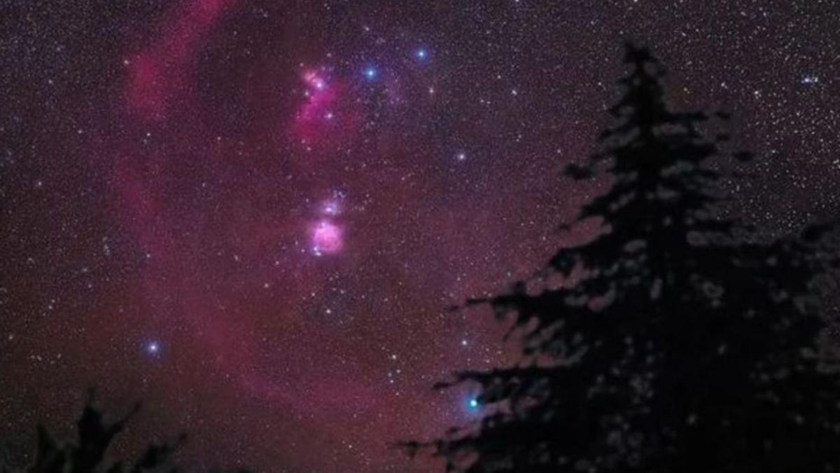 La constel·lació d’Orió vista des d’Albanyà. | DDG